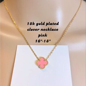 Fashion Clover Necklace 18k gold plated